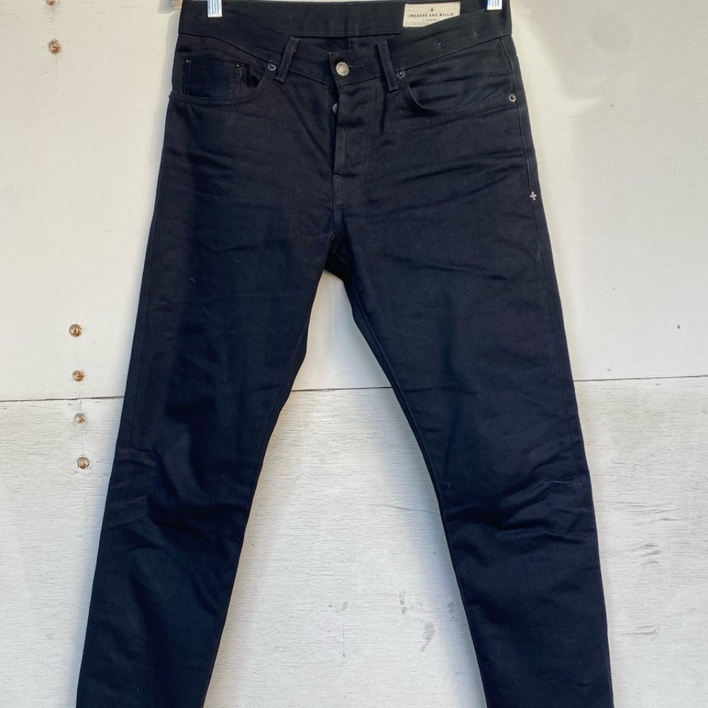 imogene + willie: barton slim black rigid size 29